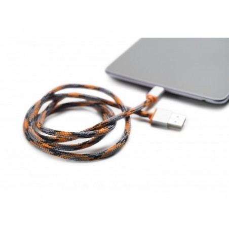 Boompods Retrokabel (1 meter) - Micro USB - Oranje