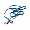 Boompods Platte Kabel Flatline (1 meter) - Micro USB voor Android - Blauw
