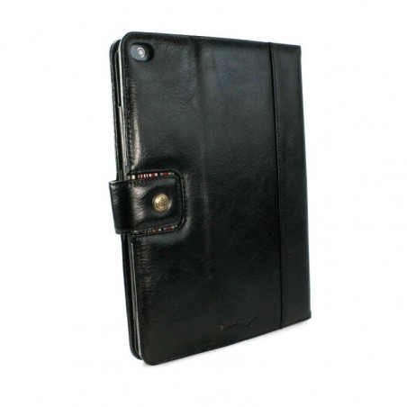 Alston Craig Vintage Genuine Leren Slim-stand Case Cover voor Apple iPad Air 1 / 2 - Zwart