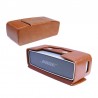 Tuff-Luv Vintage Genuine Leren Hoesje Voor Bose Sound Link Mini / Mini ii met Nfc Tag - Bruin