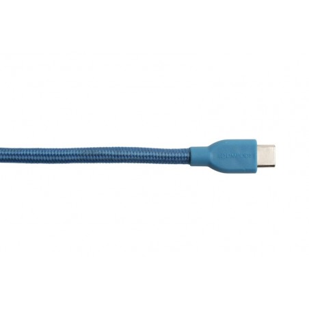 Boompods Retro type C USB kabel met type A Female aansluiting (1 meter) - Blauw