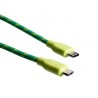 Boompods Retro type C USB kabel met micro USB aanlsuiting (1 meter) - Groen