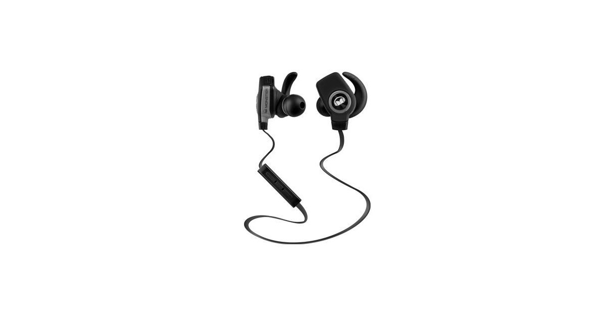 Monster iSport Bluetooth Draadloze SuperSlim In-Ear Koptelefoon Zwart