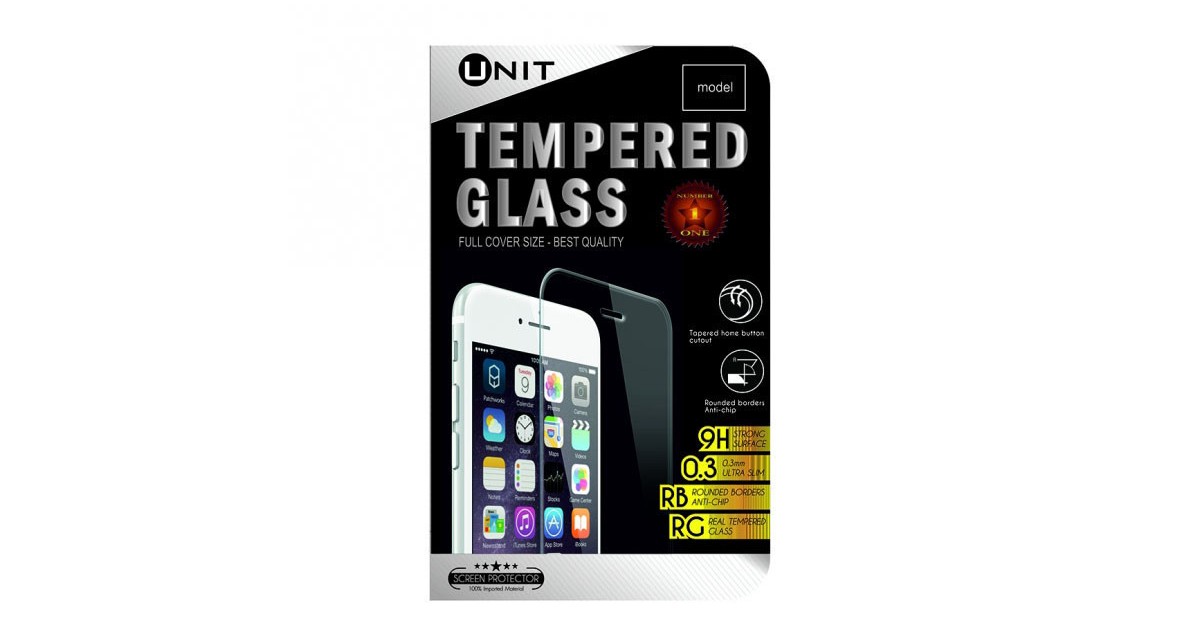 Unit Tempered Glass screen protector voor iPhone 4 / 4S - Transparant