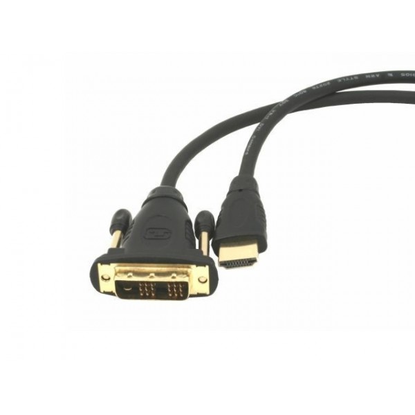 Natec Extreme Media - HDMI-DVI Kabel - Goude Connector - 3m - Zwart