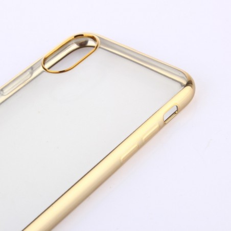 Tuff-luv - Beschermende TPU siliconen  case voor de Apple iPhone X - goud