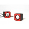 Media-Tech 6W stereo speakers USB rood
