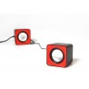 Media-Tech 6W stereo speakers USB rood