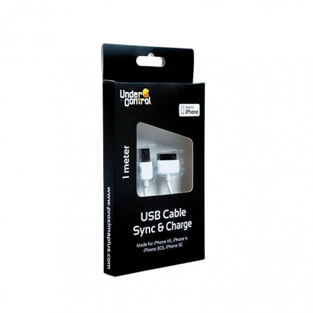 Under Control USB kabel iPhone 4 charge+data MFI
