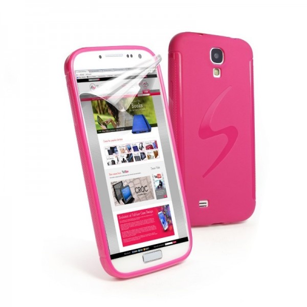 Tuff-Luv Gel 'S' Smartphone case Samsung Galaxy S4 roze