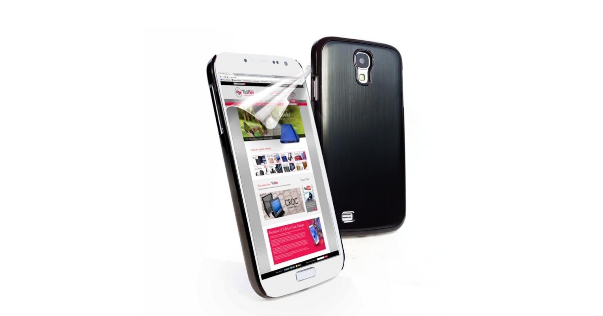 Tuff-Luv Metal shell case Samsung Galaxy S4 zwart