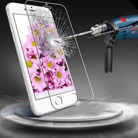 Unit Tempered Glass screen protector voor iPhone 6 PLUS / 6S PLUS - Zwart