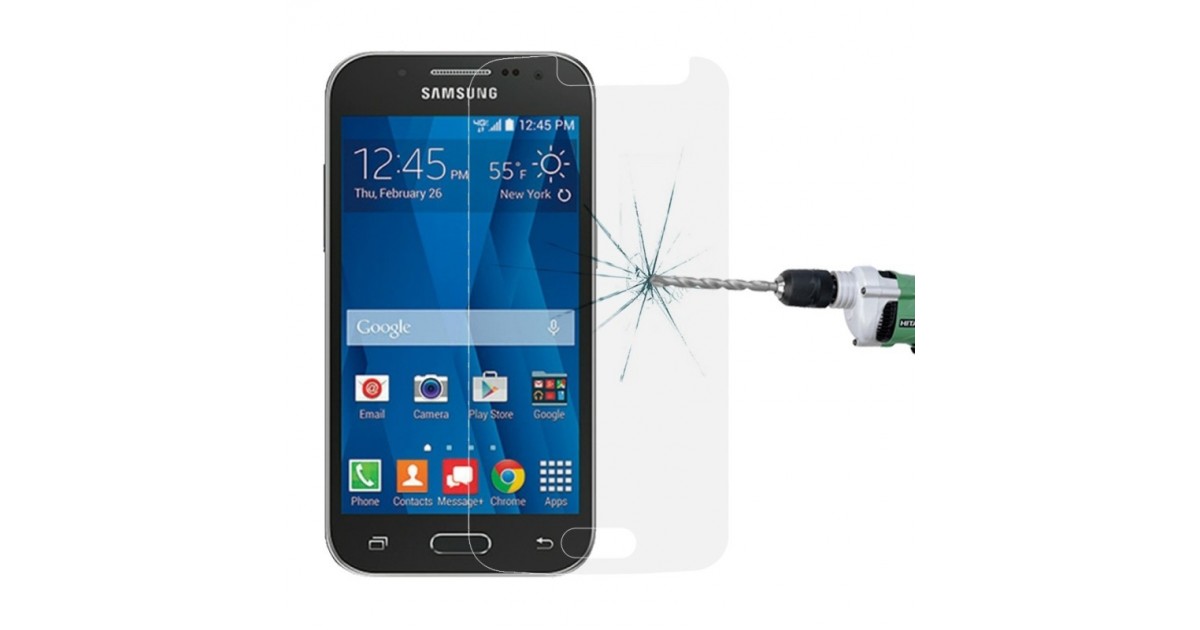Tuff-luv - Screenprotector tempered glass voor de Samsung Galaxy J1 Mini Prime - J106
