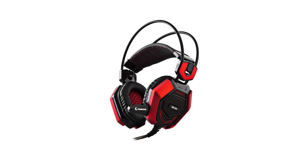 Rampage SN-R5 X-Core Gaming headset zwart met rood