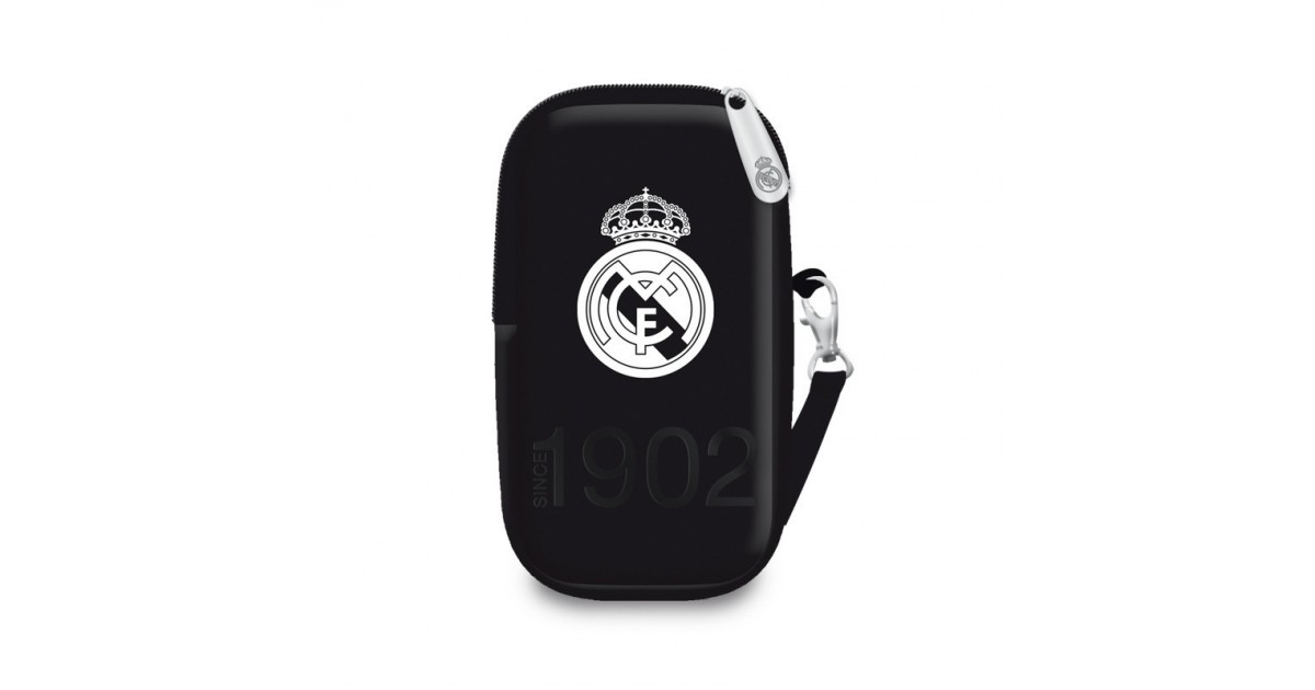 Real Madrid - Tasje voor mobiel - 14 cm hoog -  Zwart