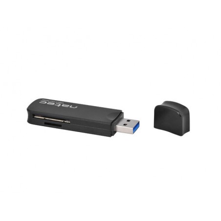 Natec Scarab - Mini kaart lezer - SD/Micro SD - USB 3.0 - Zwart