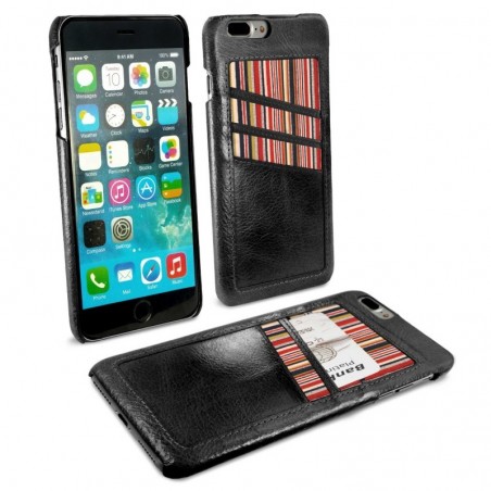 Alston Craig - Case met kaart houder voor de Apple iPhone 8 plus - Zwart