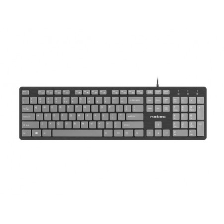 Natec Discus toetsenbord - slank ontwerp- zwart en grijs
