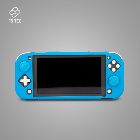 Nintendo Switch Lite Siliconen hoes met Thumb Grips - Blauw
