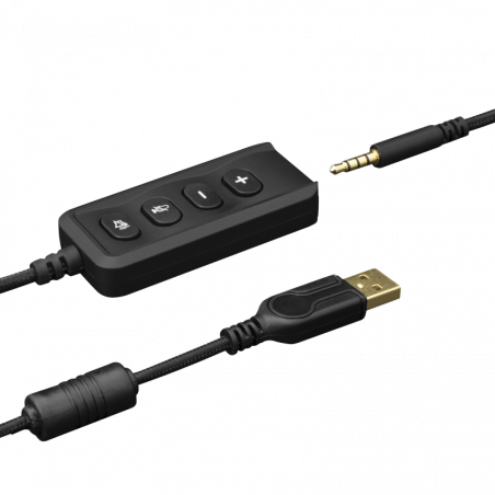 eShark TAIKO ESL-HS4 PC en PS4 7.1. Surround sound Gaming Headset met USB aansluiting - Zwart