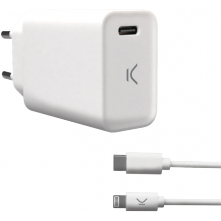 Ksix muurlader voor iphone met kabel  usb type C naar lightning