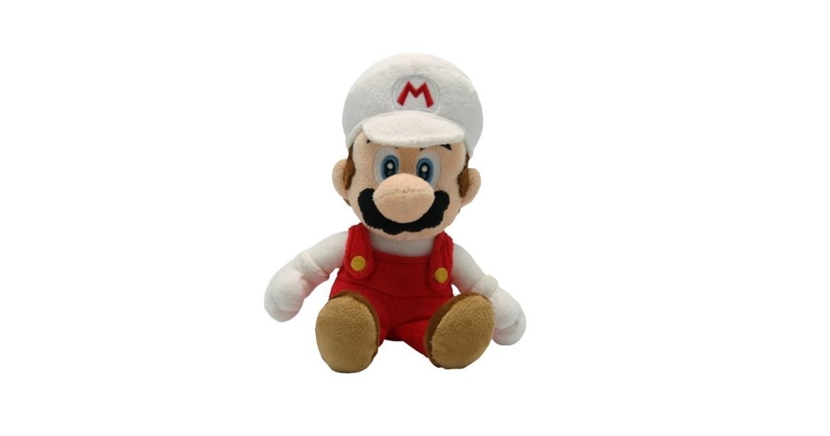 Super Mario Plushfiguur Fire Mario 21cm