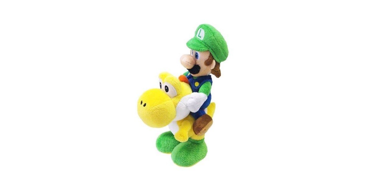 Super Mario Bros Luigi / Yoshi pluche knuffel 22 cm
