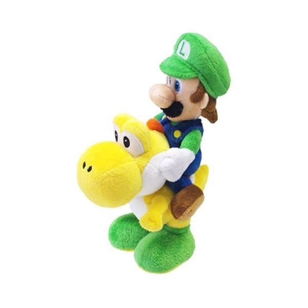 Super Mario Bros Luigi / Yoshi pluche knuffel 22 cm