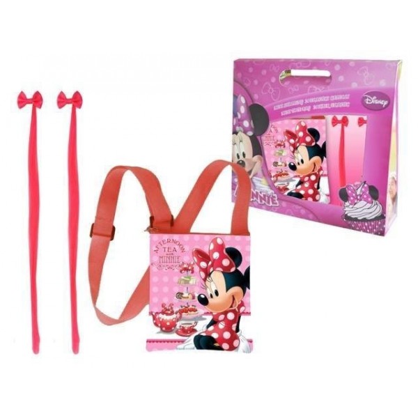 Minnie Mouse Gift Kids Schoudertas + Haaraccessoires