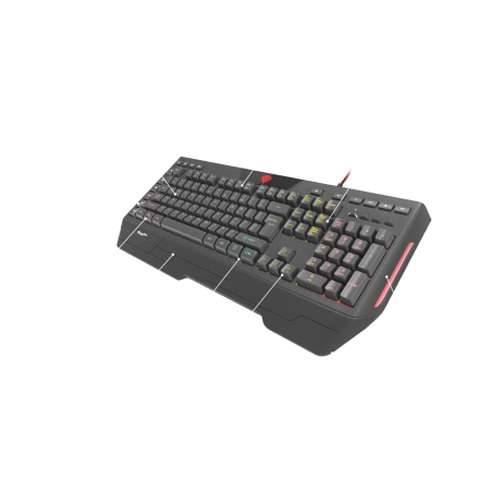 Genesis Rhod 600 - RGB Gaming toetsenbord US layout