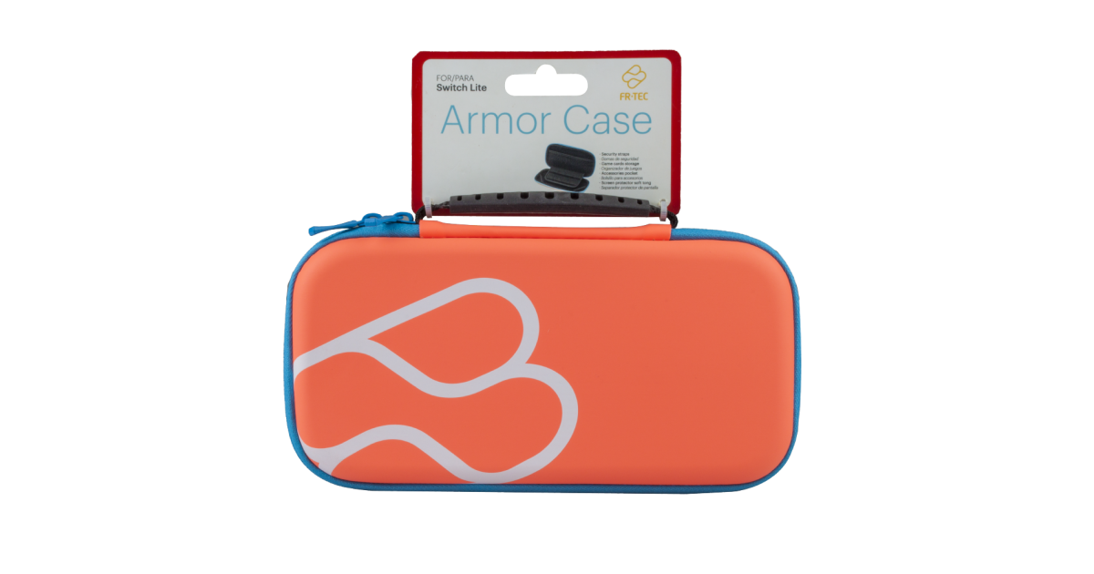 Nintendo Switch Lite hoes (Armor Case) - Roze met Blauw