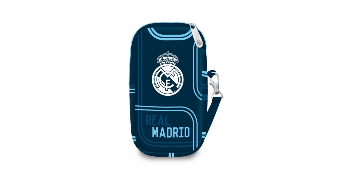 Real Madrid - Tasje voor mobiel - 14 cm hoog -  Blauw