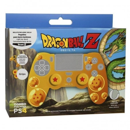 Dragon Ball Z Combo Pack (Case + Thumb Grip + Led Decal) voor PS4