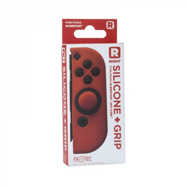Joy Con Silicone Skin + Grip - Right - rood voor Nintendo SWITCH